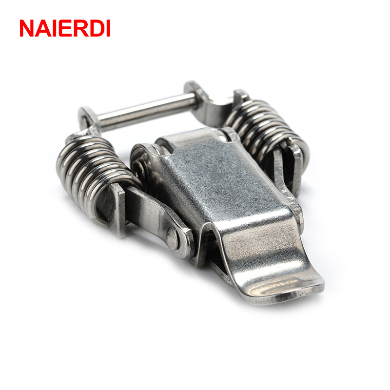 NAIERDI-J108 Cabinet Lock Box Hasp Case Iron Spring Latch Catch 67*24 Toggle Locks For Drawer Gate Door Furniture Hardware: J108