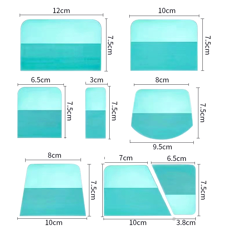 TOFAR Film de fenêtre teinte TPU PPF raclette pour peinture de voiture Film de protection transparent installation grattoir outil d'emballage de vinyle en Fiber de carbone