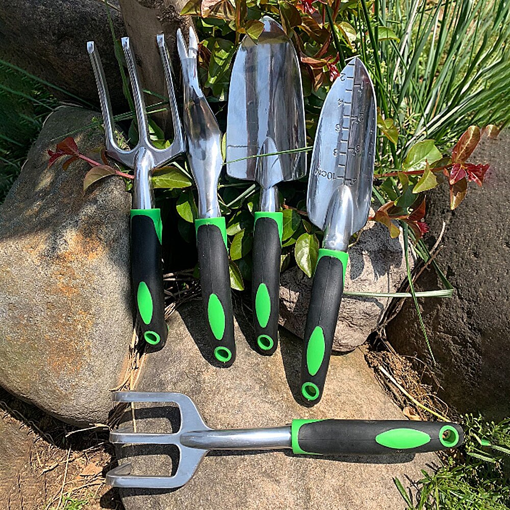 Garden Tools Scoop Planting Tools Carbon Steel Greening Garden Art Tools 9 Sets with Work Tool Kit Claw Gloves For Women and Men