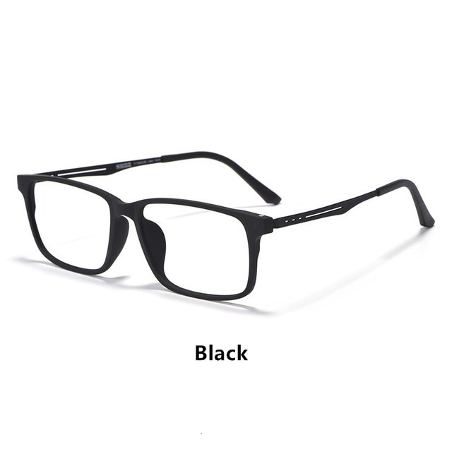 Pure Titanium Glasses Frame Myopia Glasses Male Light Comfortable Frame Black Large Full Frame Optical Glass Female Eyeglass: Black