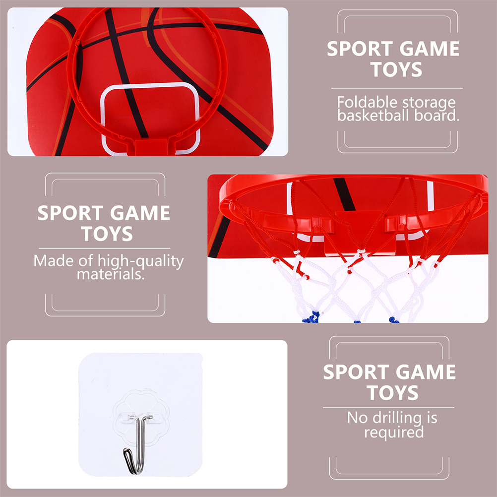 1 Set Hanging Basketball Set with Mini Basketball for Home Office Bedroom