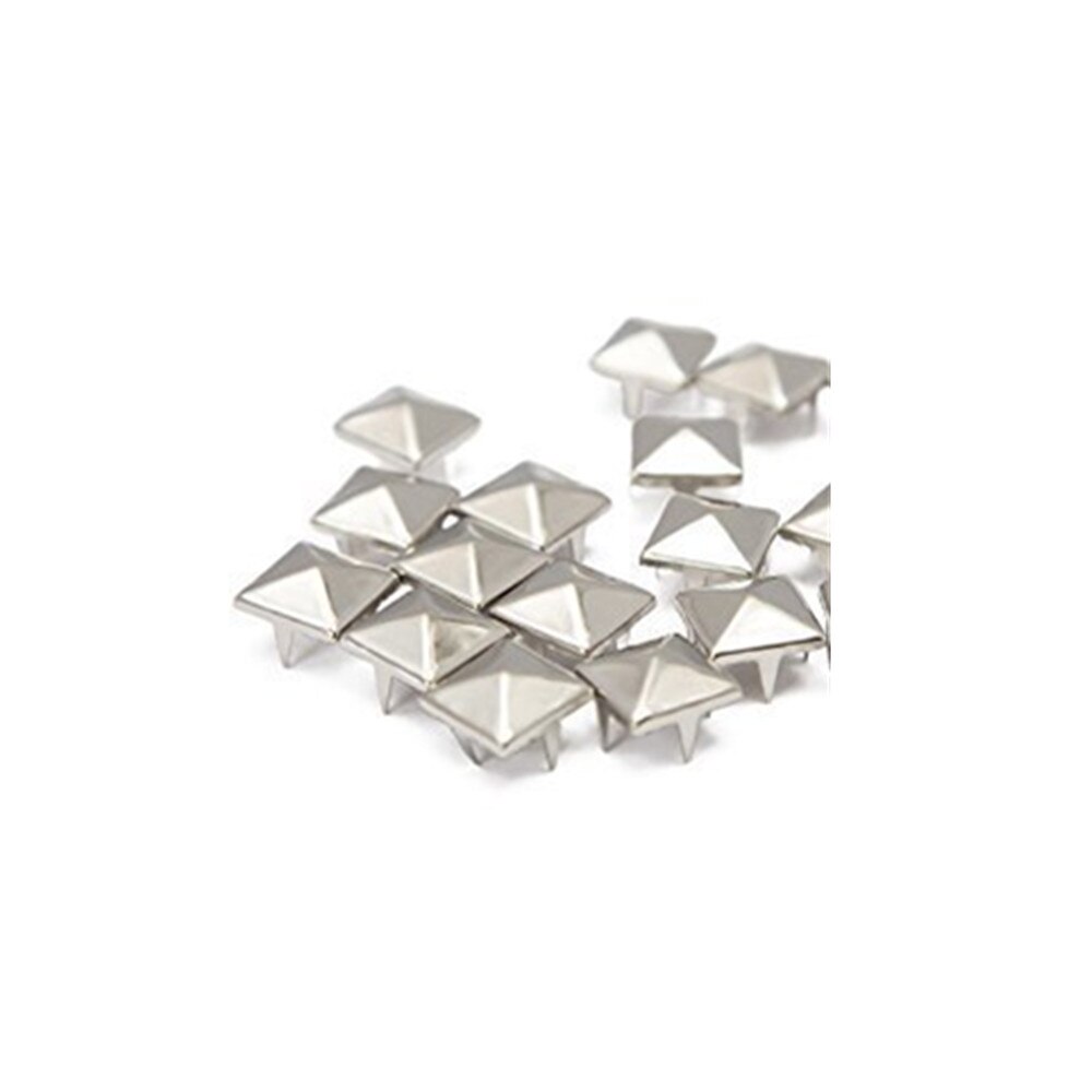 50 Pcs Piramide Studs Metalen Klauw Kralen Nailhead Punk Klinknagels Met Spikes (12mm)