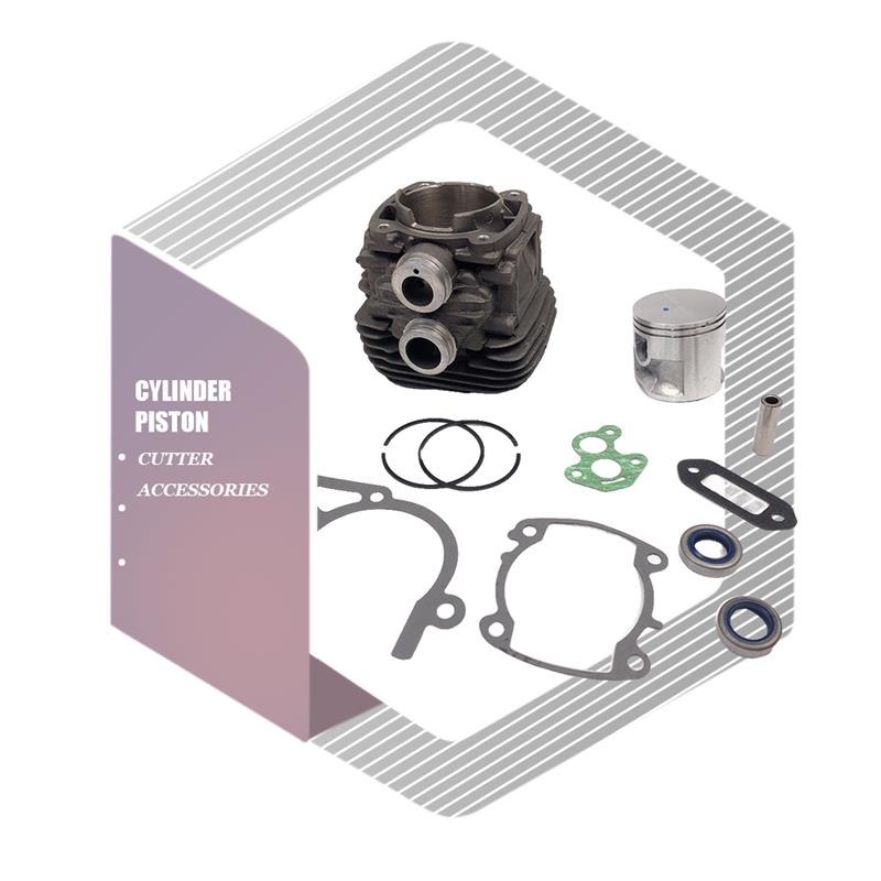 50mm Cylinder Head Assembly Set Piston Pin Rings Circlips Saw Engine Motor Equipment Parts Repairing Replacement for TS410/TS420