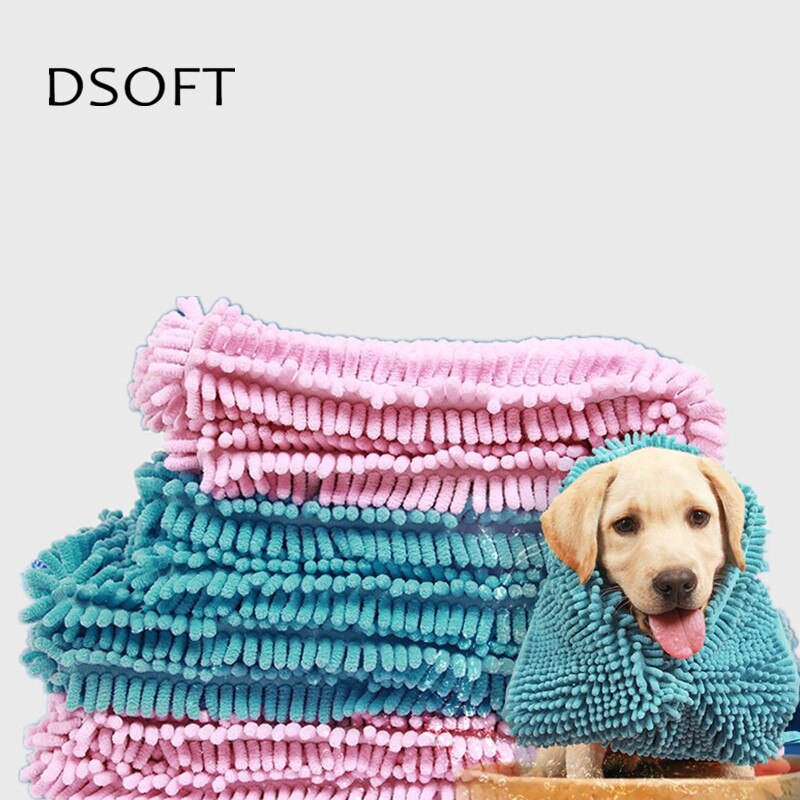 Ultra-absorbent Dog Bath Towel Pet Soft Hair Water Absorption Bath Towel Multipurpose Pet Drying Towel Blanket Pet Product