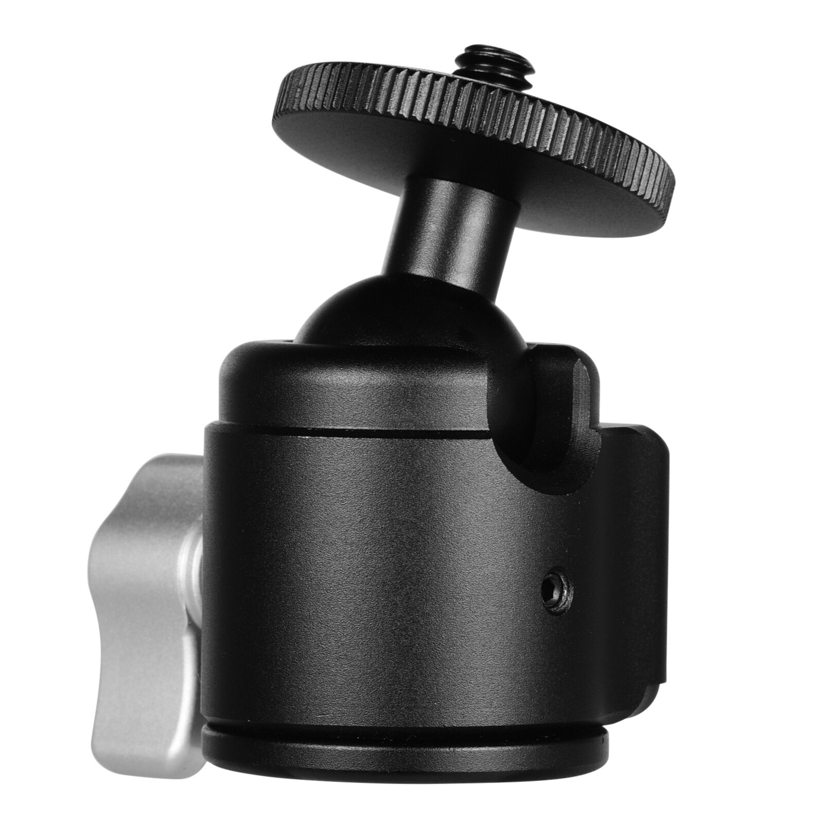 Aluminum Alloy Mini Ball Head Camera Tripod Head CNC Technology with Cold Shoe Mount Universal 1/4inch Screw Thread for DSLR SLR