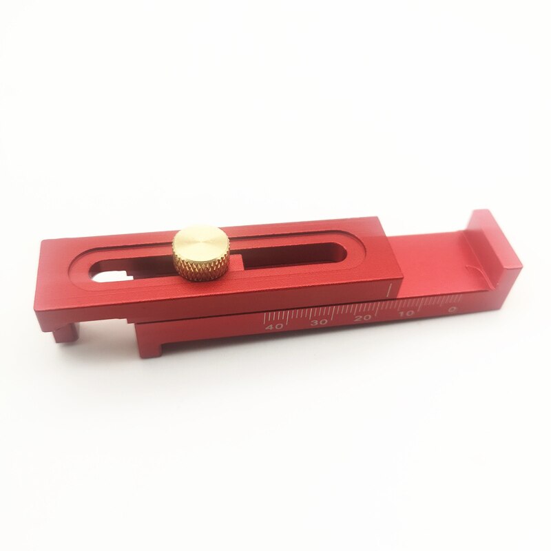 Woodworking Table Saw Gap Slot Regulator Slot Ruler Make The Mortise and Tenon Movable Measuring Block Length gauge
