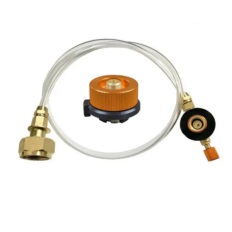 Outdoor Camping Adapter Propaan Cilinder Vullen Adapter Gas Tank Oven Connector Accessoires Gasfornuis Gas Bijvullen: Rood