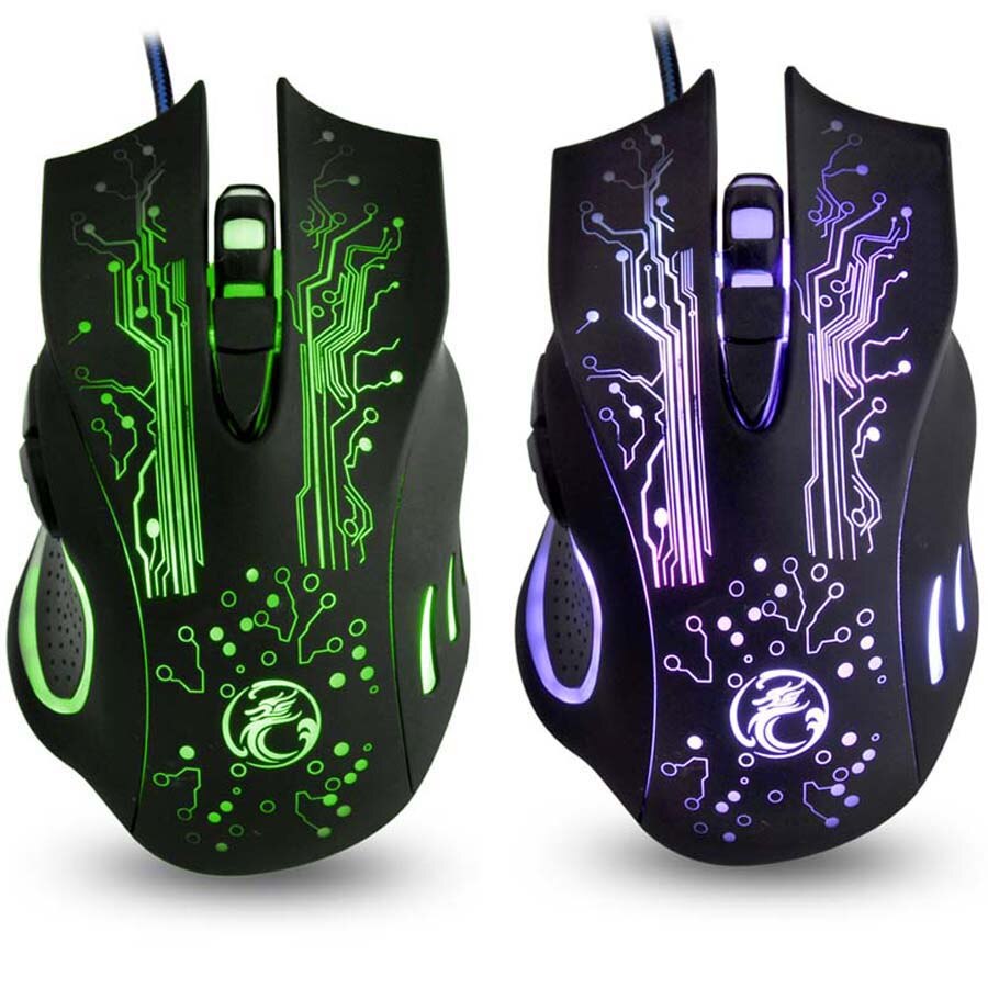 IMice X9 Gaming Muis 5000DPI LED Optical USB Wired Gamer Mouse Computer Muizen PC Laptop Professionele Ergonomische Game Mause