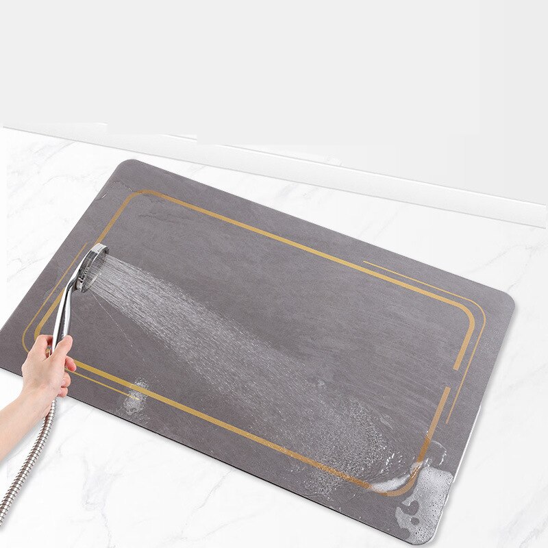 Snel Droog Badkamer Mat Moderne Thuis Bad Tapijt Wc Bad Floor Tapijten Water Absorberende Douche Deurmat Rechthoek Ovale