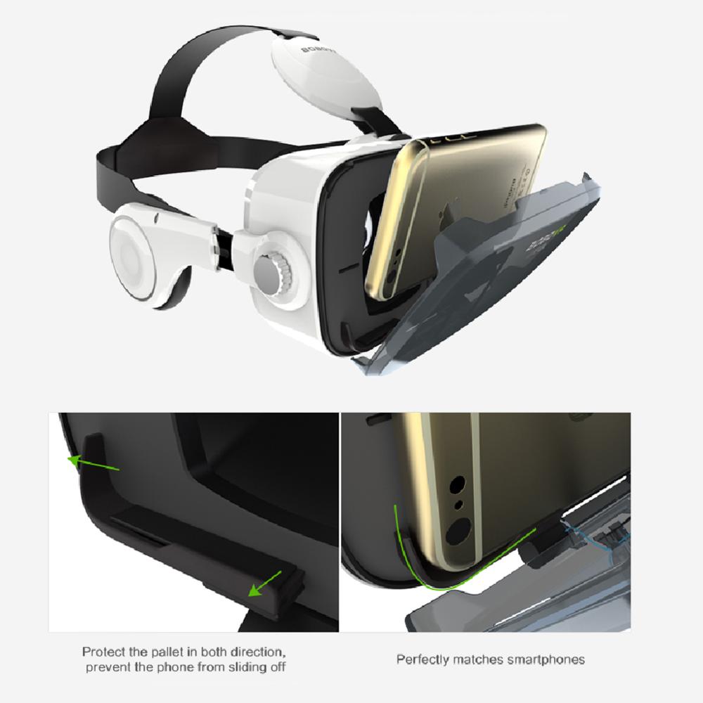 Bobovr-capacete de realidade virtual 3d de couro, bobo vr z4/z5/z6, celular de 4 a 6 polegadas, fone de ouvido estéreo, telefone móvel, óculos virtuais: BOBOVR Z4 White