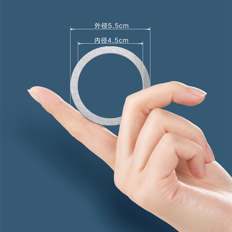 5 sztuk 55x45mm pierścień metalowa płyta dysku żelaza arkusz dla magnetyczny telefon samochodowy stojak posiadacze dla iphone 12 magsafe dla iphone 13