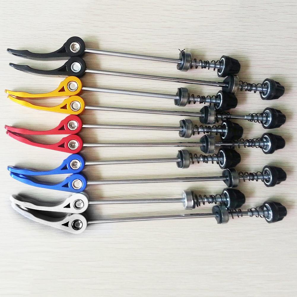 1Pair Bike Bicycle Cycling Wheel Hub Skewers Quick Release Bolts Axle Set Quick Release Bolt Cycling Outdoor