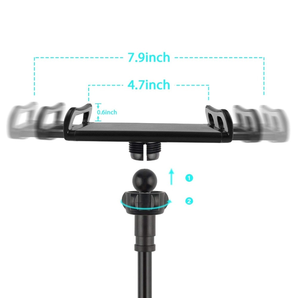 Tablet houder voor Ipad op bed Flexibel Lange Arm Tablet stand Holder Desktop Bed Lui Beugel, 360 graden Roterende 70 cm