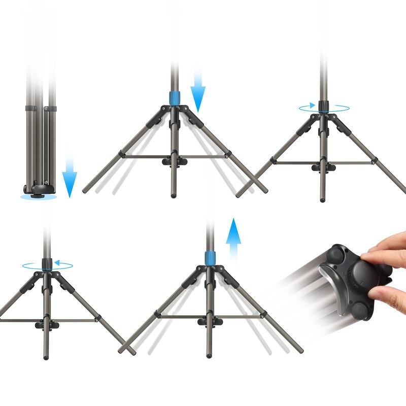 Ulanzi MT-39 190cm Light Stand Foldable Photo Studio Tripod Photography Light Softboxes Reflectors Tripod