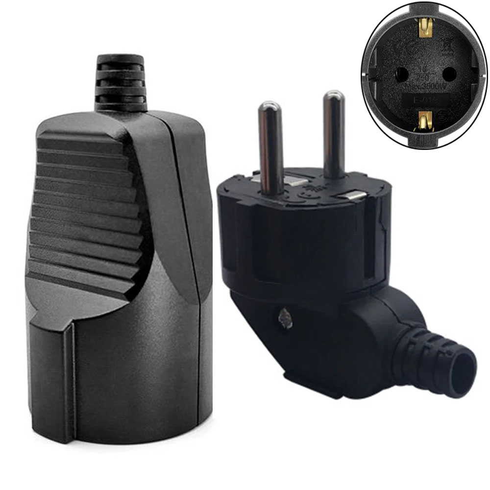 Schwarz Weiß 16A Französisch Russland Korea Deutsch EU Schuko Energie Stecker Kabel Draht Kabel Buchse Männlich Weiblich Montage Buchse Stecker
