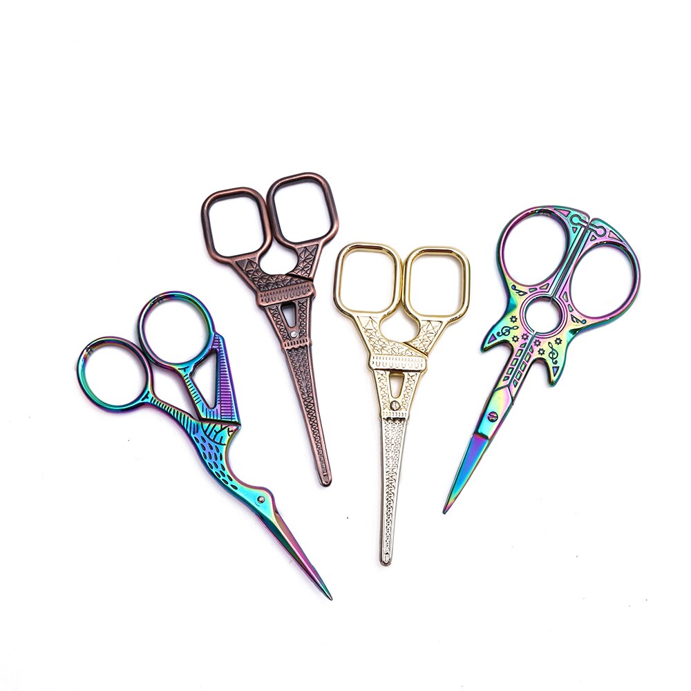 1pc Rainbow Nail Cuticle Nipper Stainless Steel Chameleon Scissor Clipper Dead Skin Remover Pusher Manicure Makeup Tools SAA37