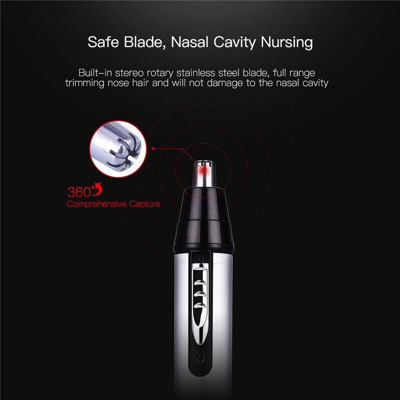 3 In 1 Oplaadbare Oor Neus Trimmer Scheerapparaat Baard Wenkbrauwen Neus Oorhaar Trimmer Clipper Ontharing Scheerapparaat Cordless
