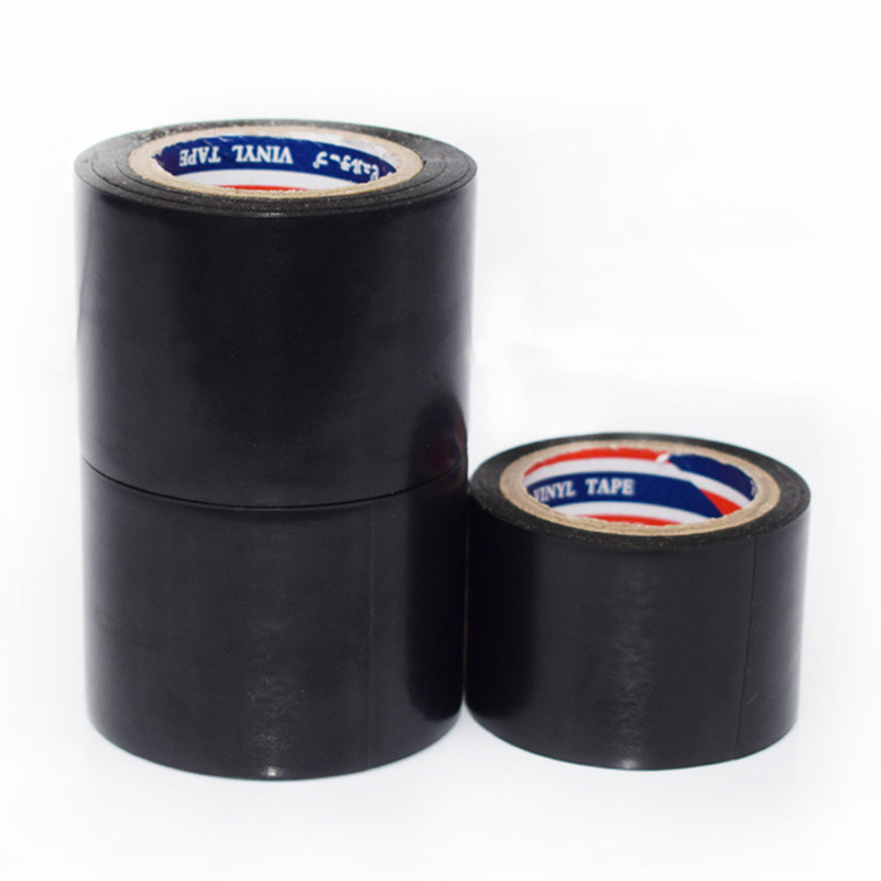 Nastro autoadesivo impermeabile ad alta tensione elettrico in plastica ignifuga isolante in filo nero da 50 mm per elettricista