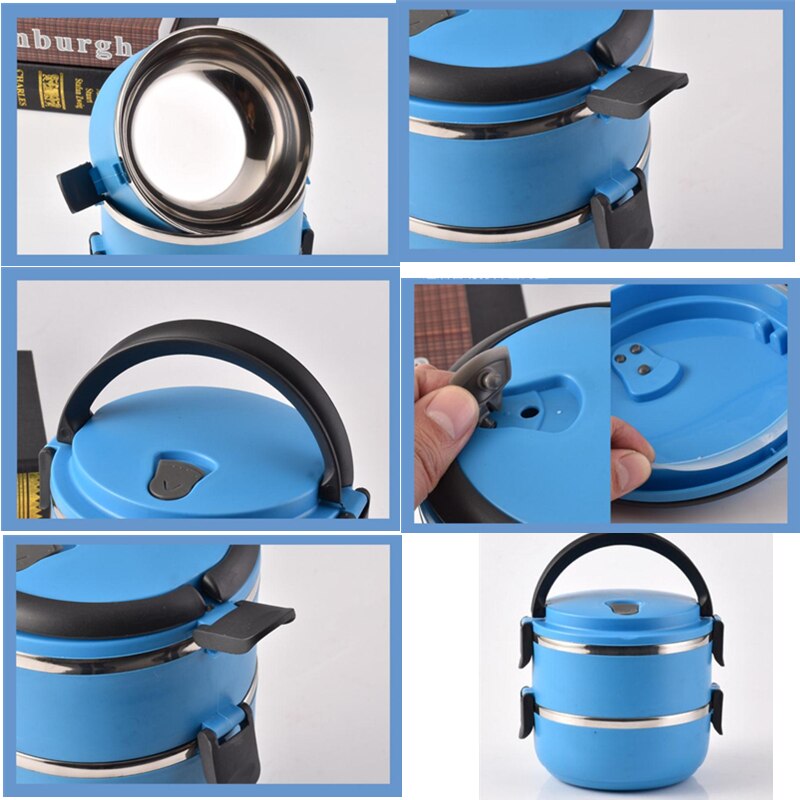 4/3/2/1 Layers Multi-layer Food Container Carrier Thermal Lunchbox Large-capacity Kids Stainless Steel Seal Insulated Lunch Box