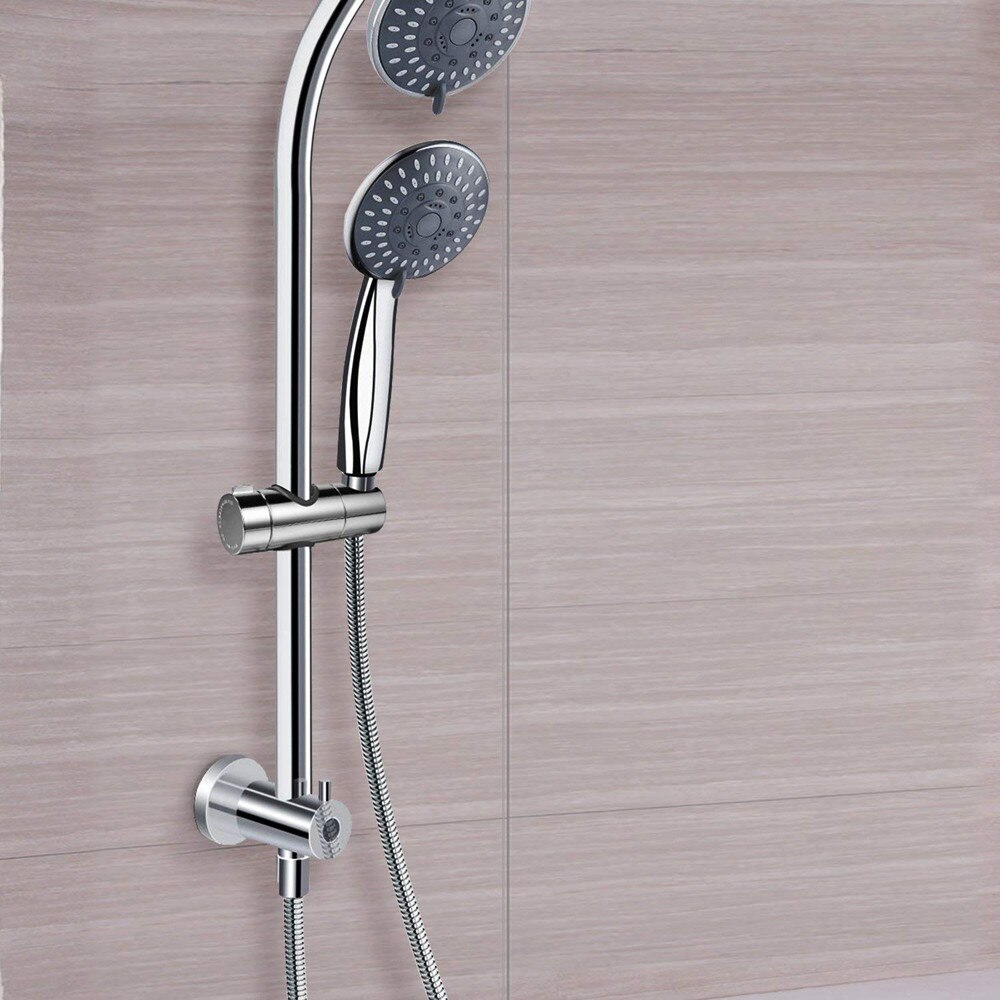19-25Mm Chrome Douche Rail Head Slider Houder Verstelbare Klem Houders Beugel Badkamer Huishoudelijke Benodigdheden