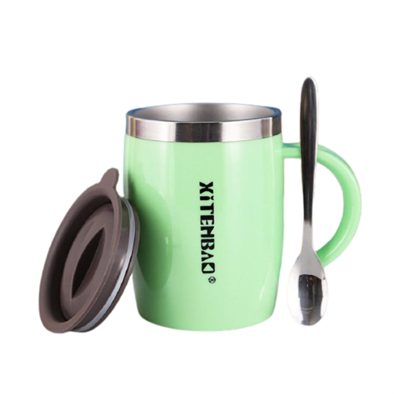 Kids Water Mug 304 Stainless Steel Tea Coffee Mug For Children Water Cup With Handle Kitchen Drinkware J443: 8
