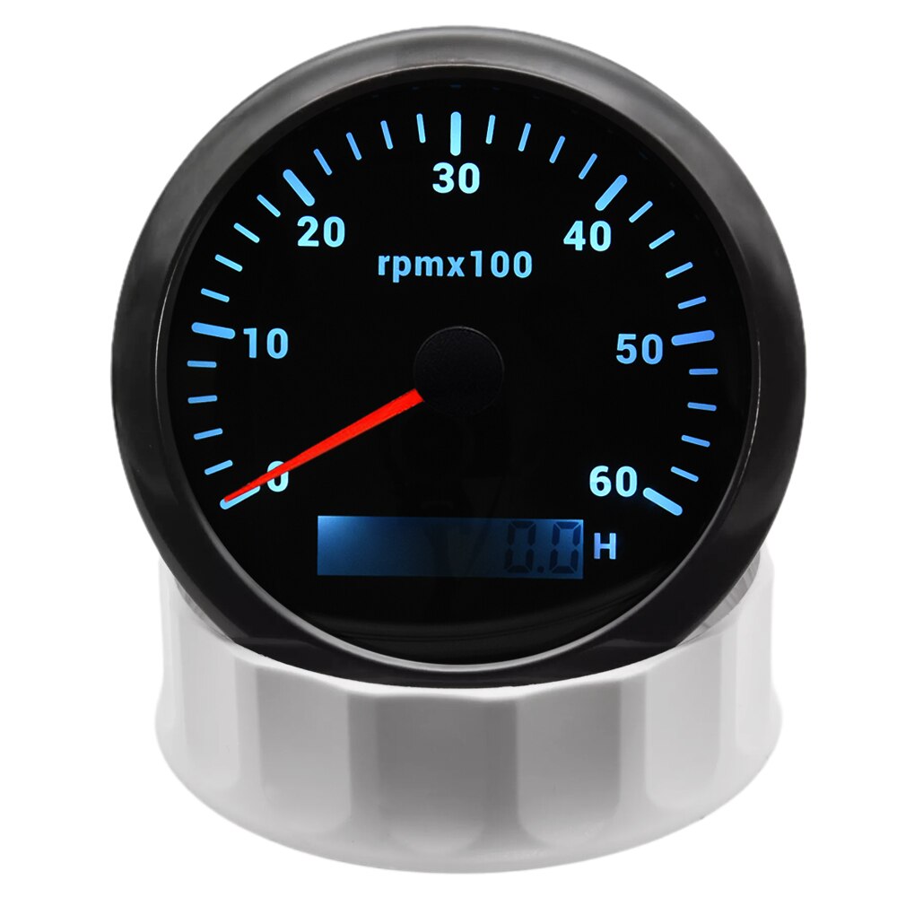 Universal Gauges 85MM RPM Tachometer Lcd Rev Counters With Trip Hour Meter Speed Ratio For Auto Truck Marine Boat Hourmeter