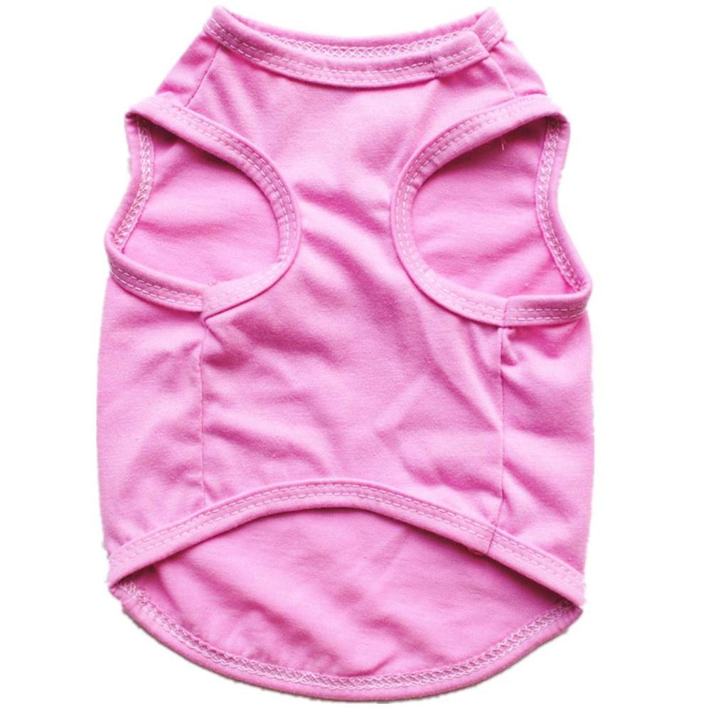 Ensfarvet hundeskjorte billigt hundetøj til små hunde sommer chihuahua t-shirt sød hvalp vest yorkshire terrier kæledyr tøj