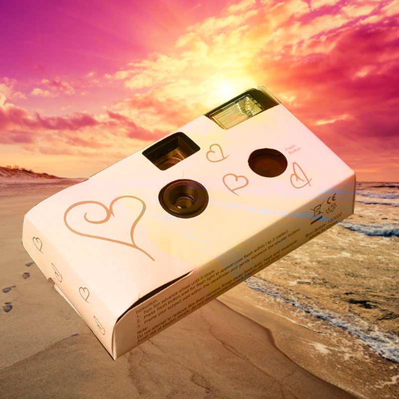 Film Cameras 36 Photos Power Flash HD Single Use Disposable Film Camera