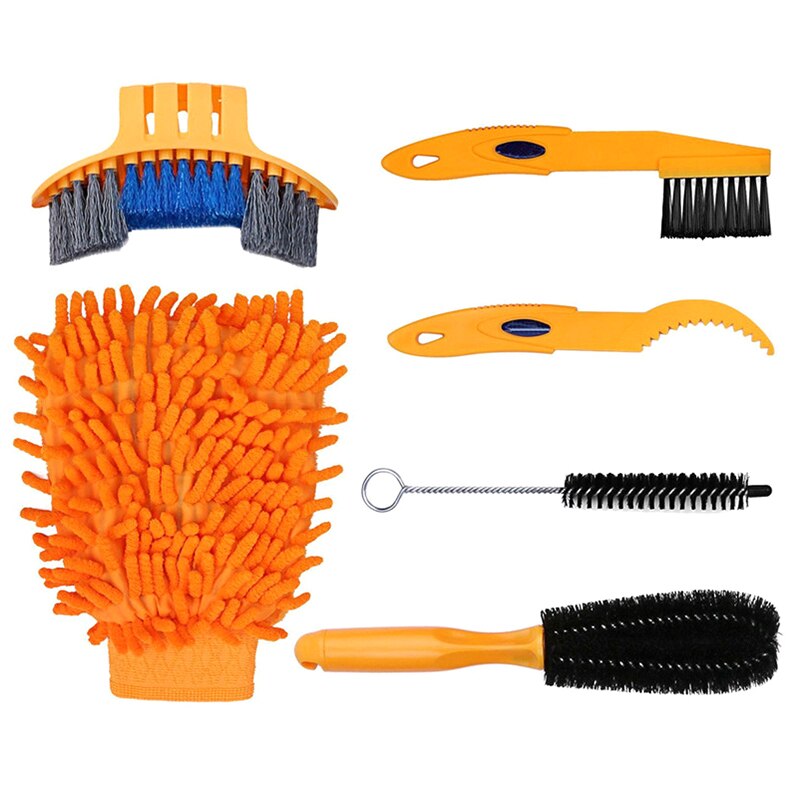 Bicycle Chain Cleaner Scrubber Brushes Mountain Bike Wash Tool Set Cycling Cleaning Kit Bicycle Repair Tools Bicycle Accessories: SET 3