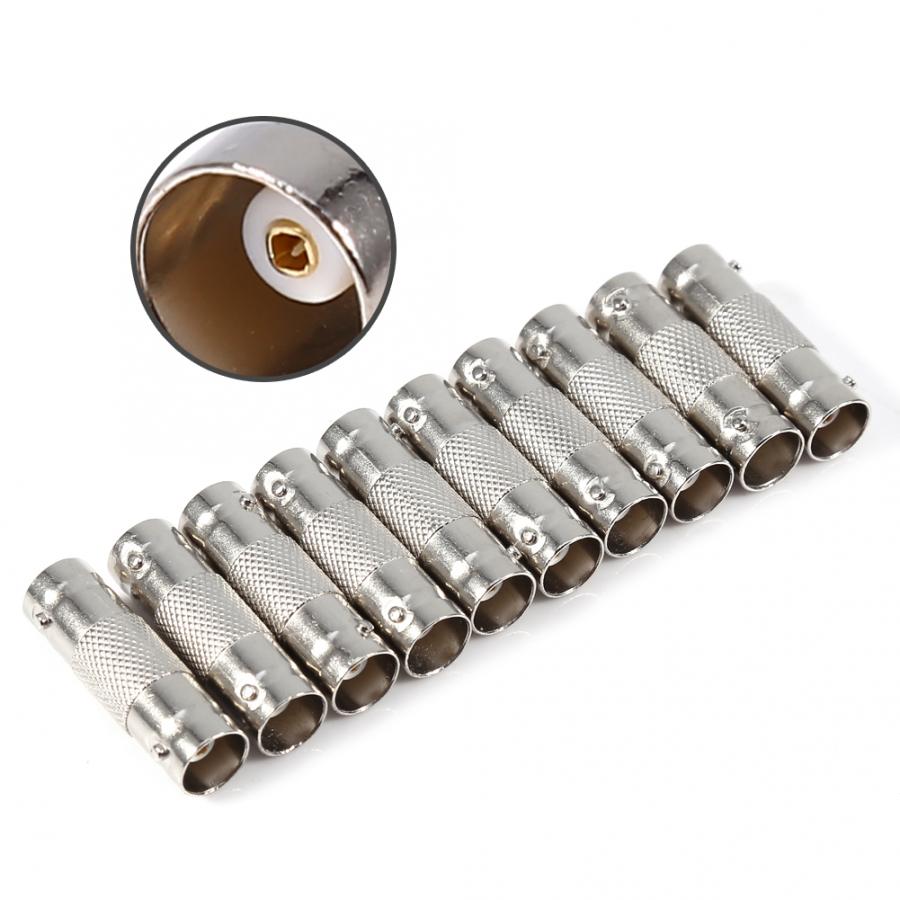10 Packungen Bnc-stecker, Fass Stecker Kupplung BNC-BUCHSE AUF Buchse, Adapter für CCTV Kamera Video BNC