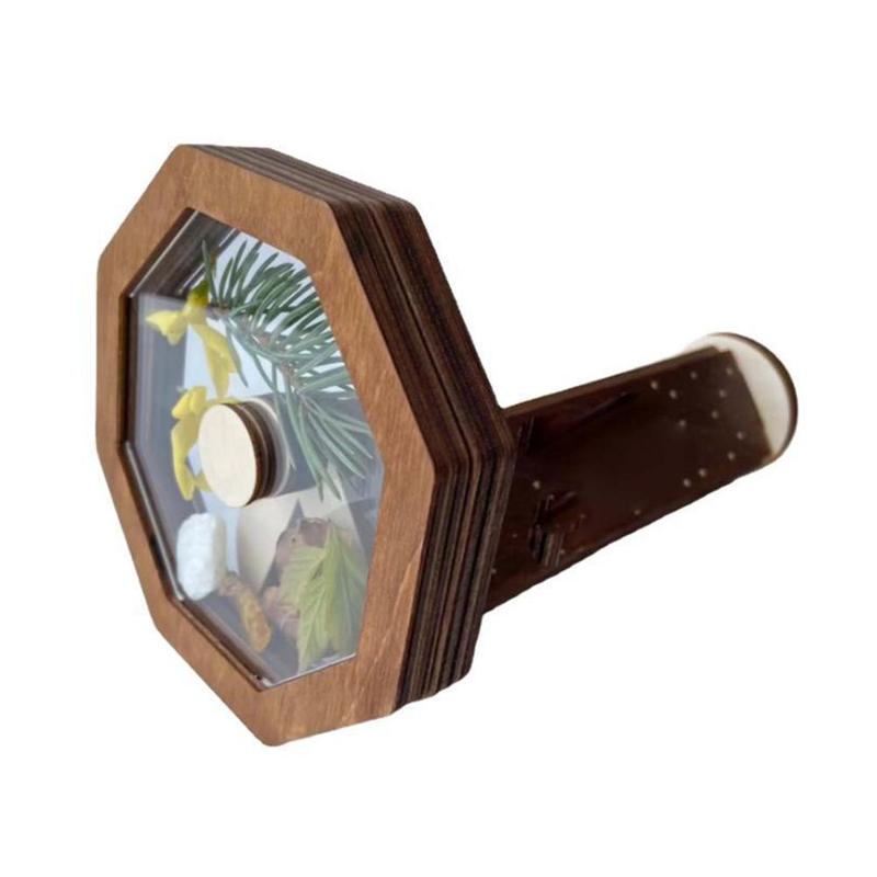 Diy Caleidoscoop Kit Kinderen Klassieke Speelgoed Houten Caleidoscoop Top Peuter Zintuiglijke Speelgoed Kids Ouder-kind Interactief Spel: Default Title