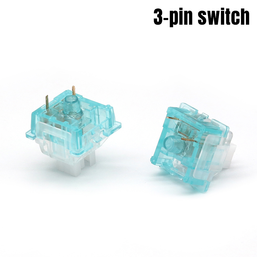 Outemu Ocean Switch para teclado mecánico, 3 pines, lineal silencioso, Clicky, 45g, 55g, RGB, SMD, teclado mecánico, interruptores MX para juegos
