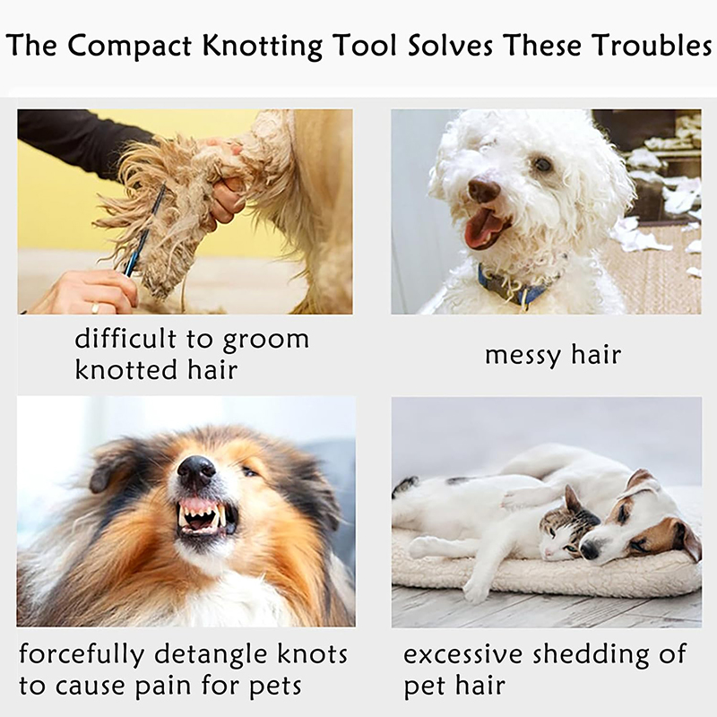Effectieve Huisdier Open Knoop Kam Kat Hond Ontharing Tool Hond Ondervacht Grooming Trimmer Clippers Kat Open Knopen Cutter