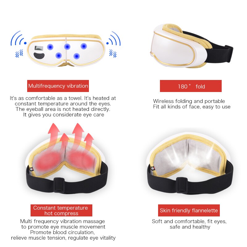 Eye Massager Smart Eye Protector Air Pressure Eye Massager Music Eye Care Eye Massage Multi-function Eye Protector