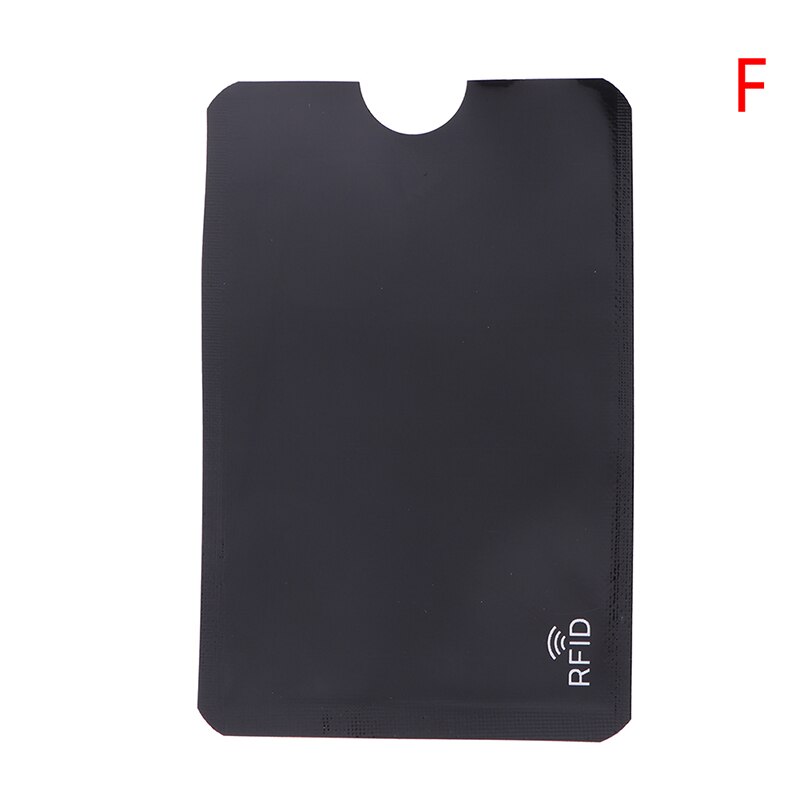 10PCS Credit Card Protector Foil Shield ID Card holder Badges Passport Secure Sleeve RFID Blocking ID Holder: F