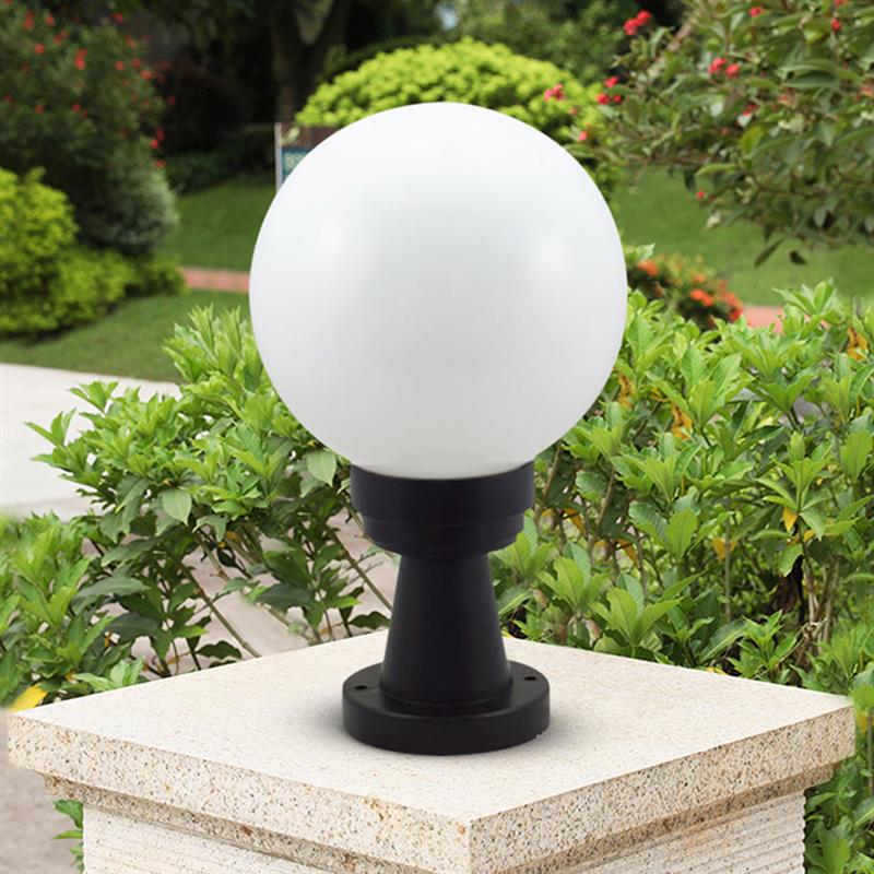 Lampe Schatten Globus Licht Lampenschirm Abdeckung Ersatz Post Outdoor Globen Leuchte Acryl Tisch Glas Decke Ball Weiß Barrel