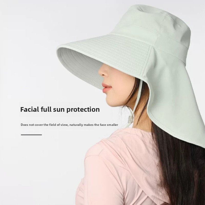 na wolnym powietrzu słońce wiaderko kapelusz dla kobiet Dziewczęcy kapelusz wędkarski Kapelusz z szerokim rondem i osłoną szyi 50+ UPF Ochrona safari czapka