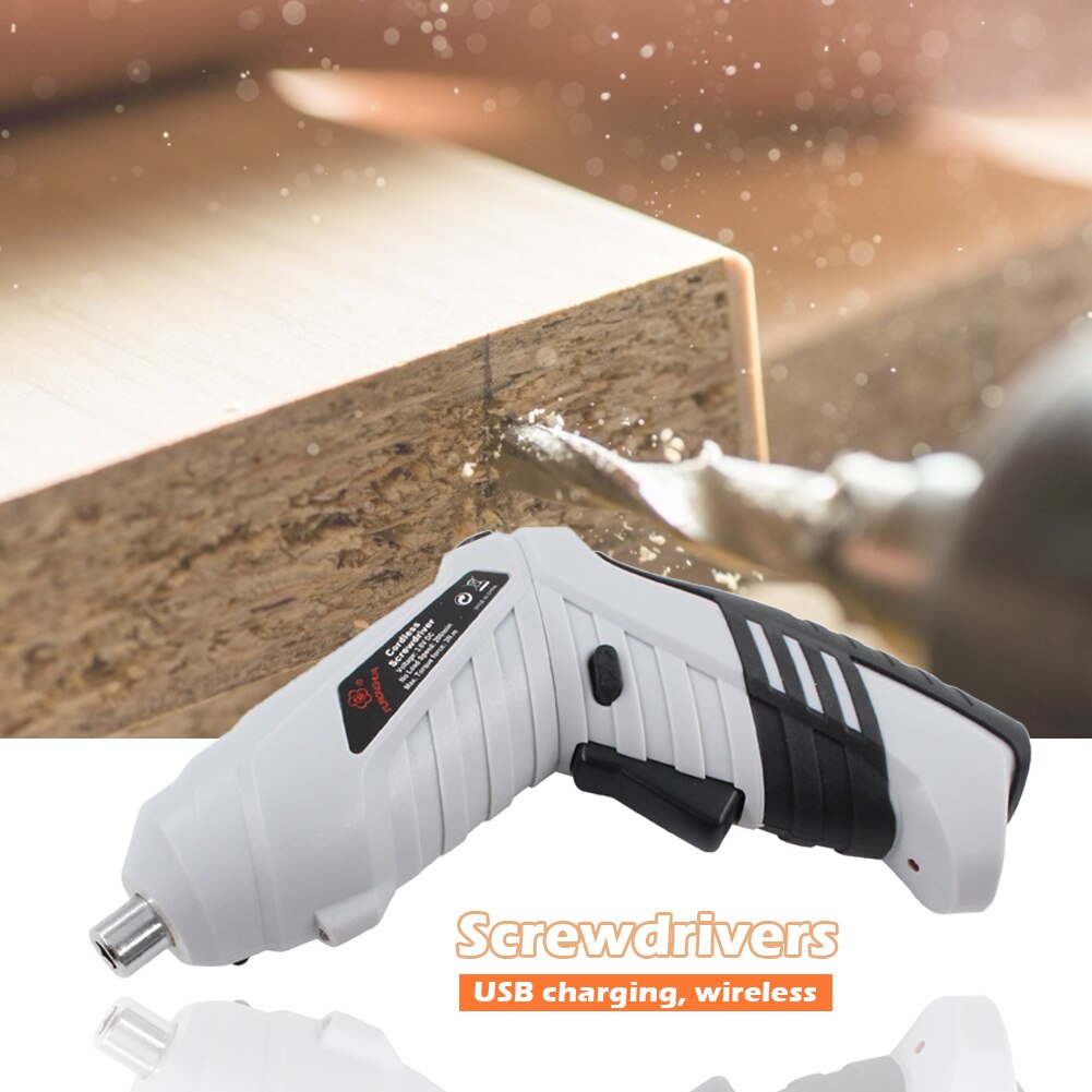 Cordless Mini electric screwdriver Shape-shifting 3.6V Power tools Rechargeable Lithium battery Two-way switch Home DIY Set