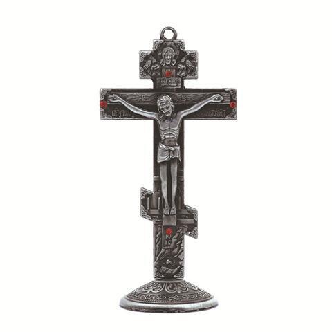 Vintage Russische Orthodoxe Kerk Icoon Cross Home Kerk Auto-interieur Prachtige Ornamenten Decoratie Ornamenten Religieuze: Light Grey