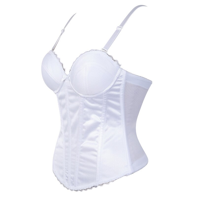 Corset de mariage blanc, Bustier, surbuste, avec bonnet, Lingerie, taille amincissante, tenue de mariée