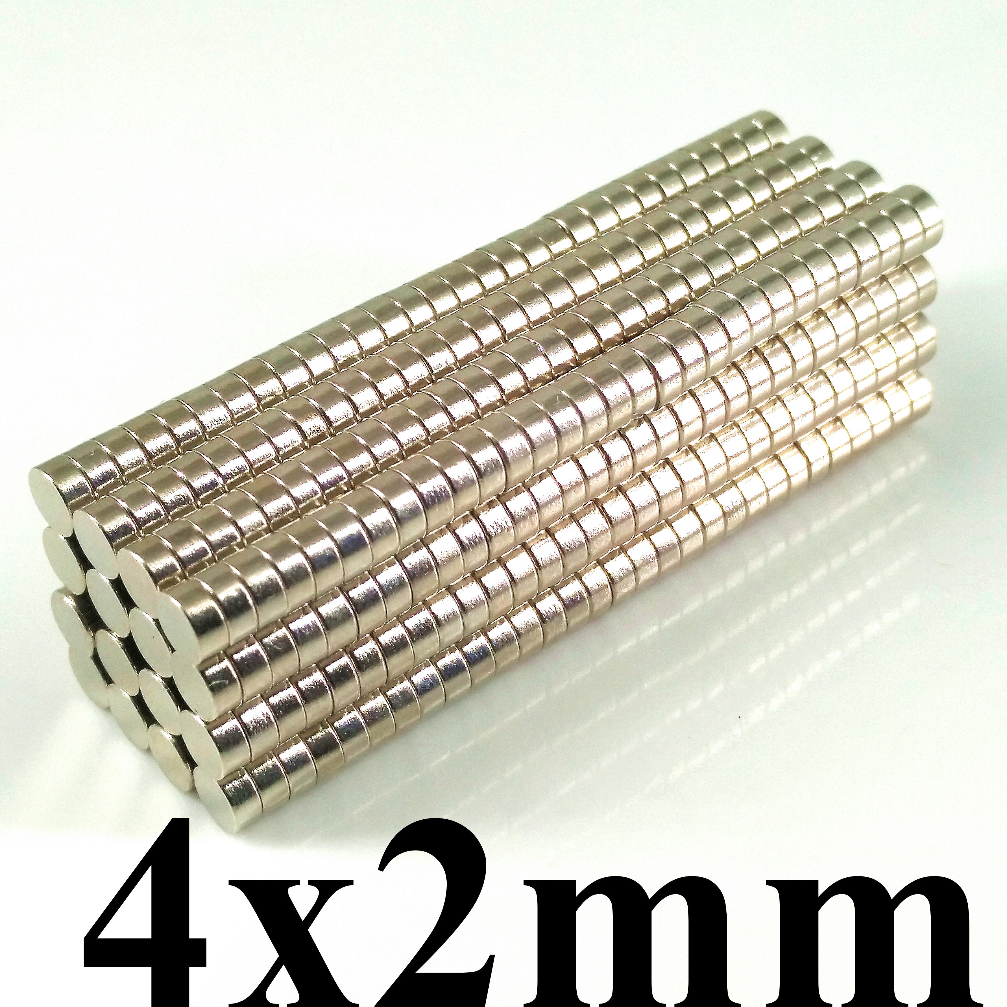 Neodymium Magneten 100 STUKS Dia 4x2mm ronde magneet Sterke magneten Zeldzame Aarde Neodymium Magneet 4x 2mm 4*2mm