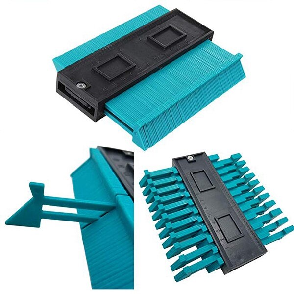 Contour Gauge Duplicator Tool 4 Inch,120mm Plastic Profile Ruled Contour High Accuracy Copy Duplicator Circular Frame Tool Tilin
