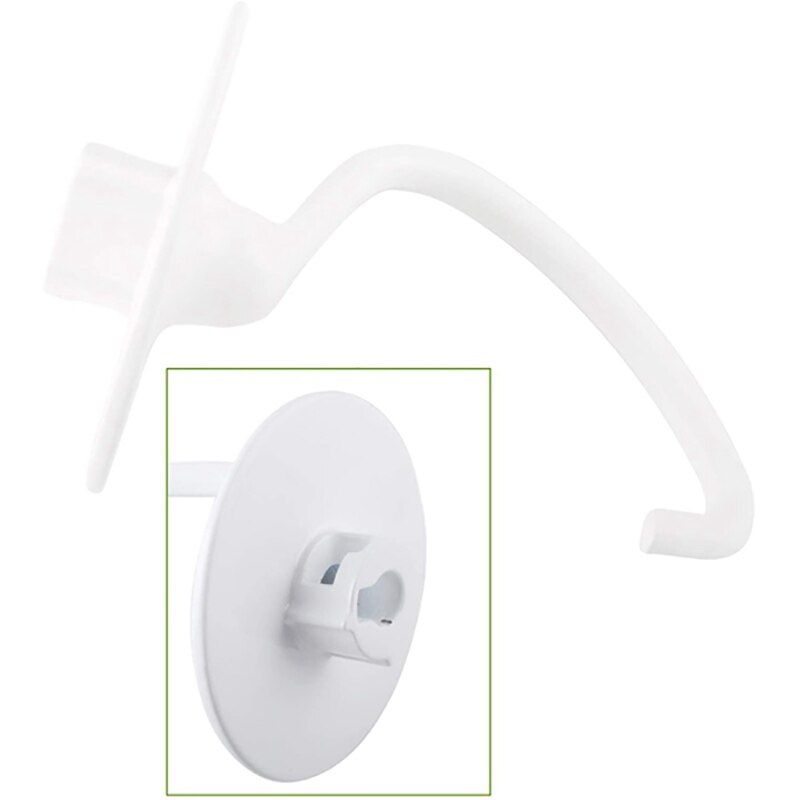 Spiral Coated Metal Dough Hook and Dough Hook Mixing Head for K45DH K45 Inclined Bench Mixer,Bread Hook Attachment 2Pcs