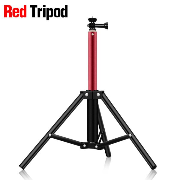 Universal Portable Aluminum Tripod Stand Mount Digital Camera Tripod For Phone Selfie Flash Photo Relfectors Softboxes Lights: red