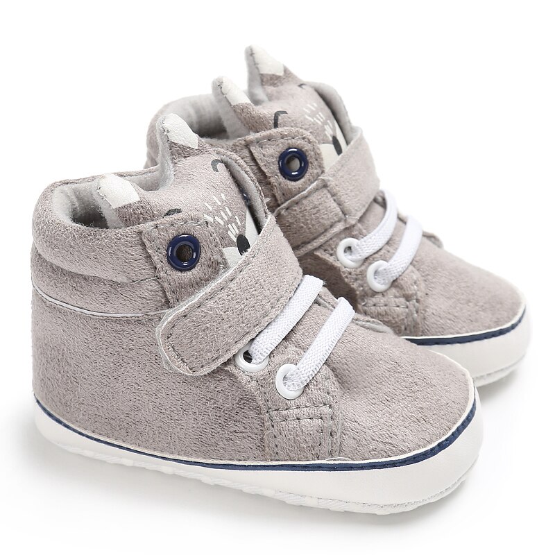 Chaussures en coton à semelle souple | Chaussures de berceau pour bébés garçons et filles, printemps/automne, pour premiers marcheurs et bébés: Gris / 13