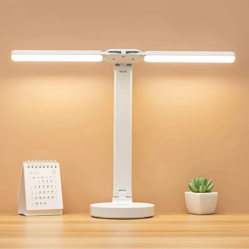 LED-bureaulamp USB oplaadbaar Touch-nachtlampje 3-niveaus dimbare oogbescherming Opvouwbare tafellamp voor lezen aan het bed in de slaapkamer