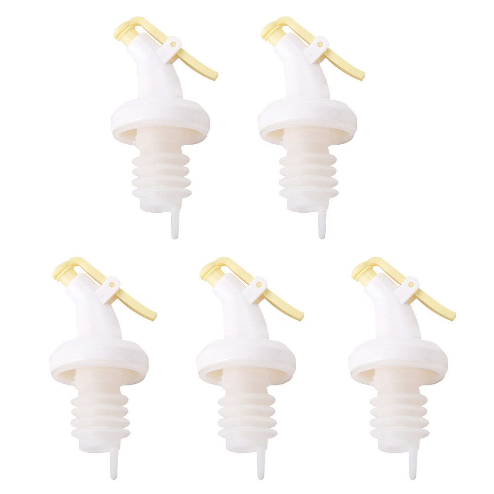 5Pcs Spuit Wijn Stopper Olijfolie Fles Schenker Vervangende Onderdelen Liquor Dispenser Tuiten Keuken Tool Flip Top Cap Nozzle bar