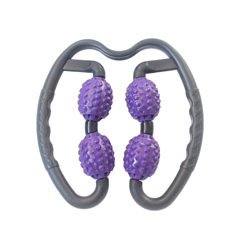 Spiked yoga massage stick akupunkt stick pilates muskel fysioterapi relief massage verktyg fitness utrustning yoga ben klämma: Mång