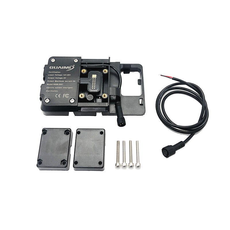 12MM Motorcycle GPS mobile phone holder Wireless/USB Fast charger For BMW R1200GS R1250GS F700GS F800GS F750GS F850GS CRF1000L: C USB wireless charg