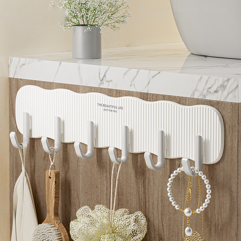 Crochet de suspension de porte pour dortoir à plusieurs rangées, avec murs adhésifs forts, cuisine et salle de bains, sans crochets de perçage, Organization de la maison